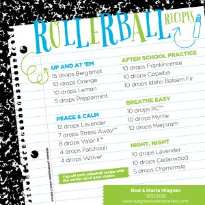 back to school rollerball recipes
